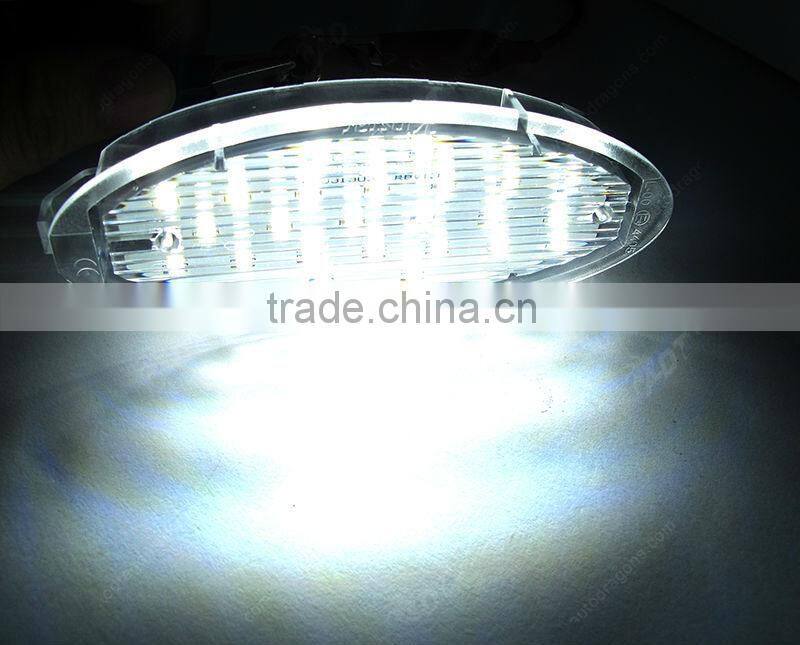 High quality canbus license plate lamp super white 6000K for Astra with Emark