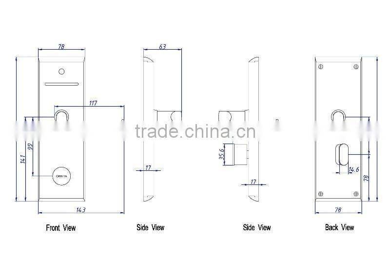 E1180 Hotel IC Card Lock/hotel locks/IC card door lock for hotel