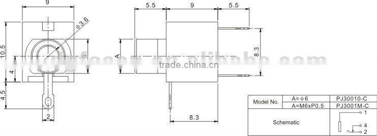 bluetooth 3.5mm earphone jack pins PJ30010