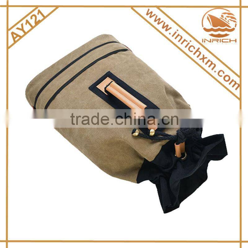 Korean Canvas Drawstring Bag For Travelling,Hanging Out