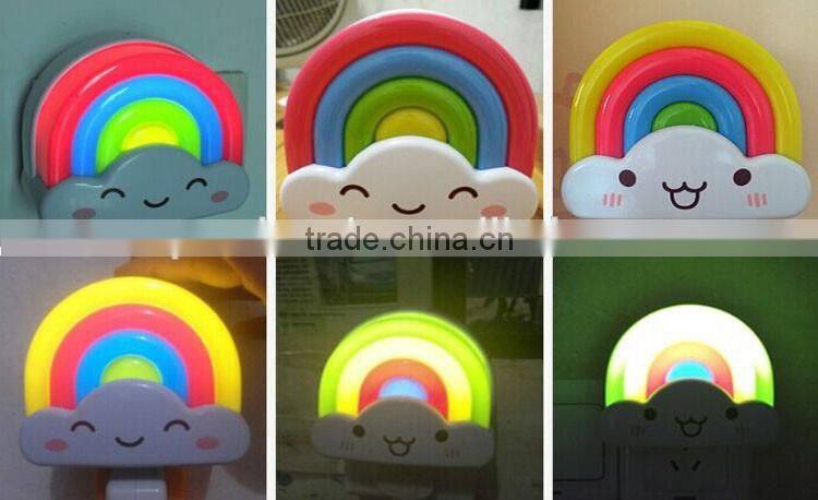 LED Lucky Rainbow Projector Room Night Light Color Lamp Magic Romantic for Kids