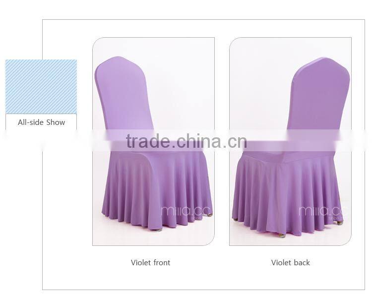 Ruffled wedding chair cover