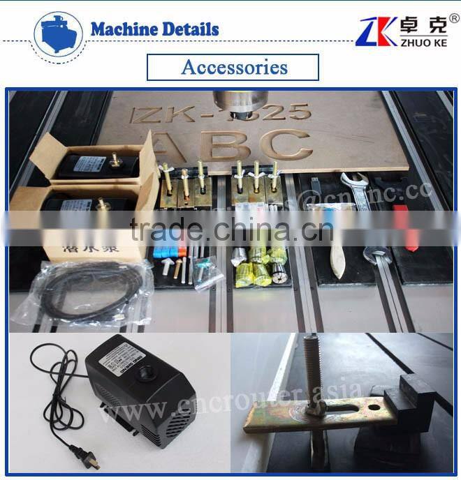 PCI NcStudio Controller Stone CNC Router Machine ZK-1325 With 5.5KW Big Power Water Cooling Spindle&Hybird Servo Motor