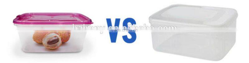 Square set easy to buckle plastic can be microwave heating 3 times inside the refrigerator crisper food storage containers