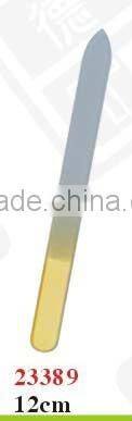 nice glass nail file with spurted sand