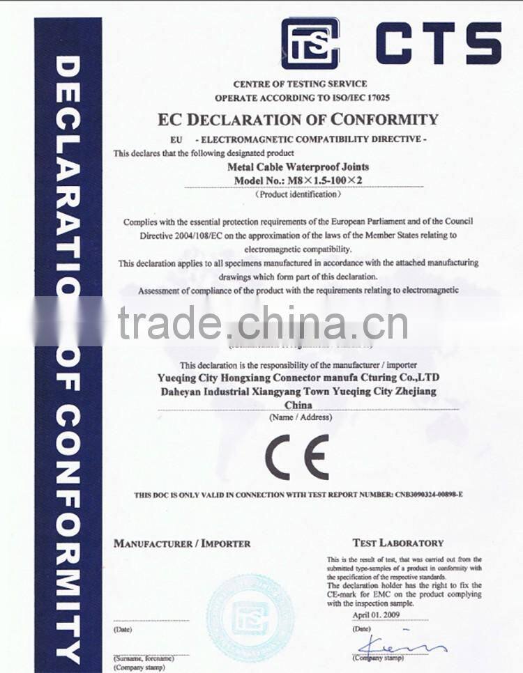 Free Sample Low price High voltage metal compression cable connector