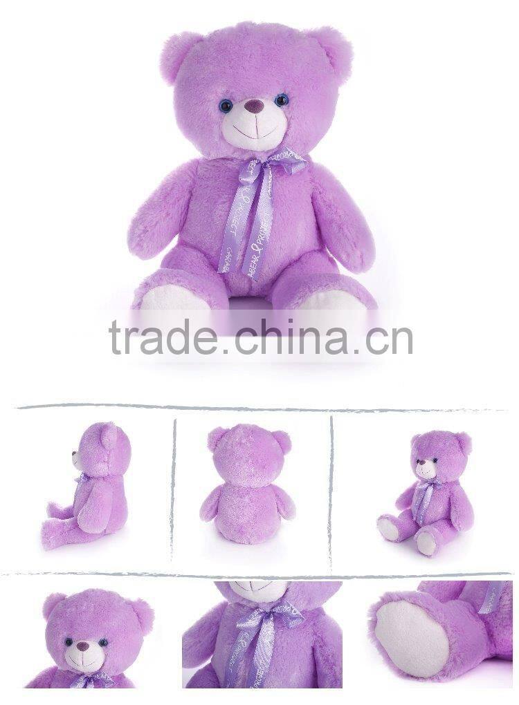 Custom Lavender Plush Soft Teddy Bear