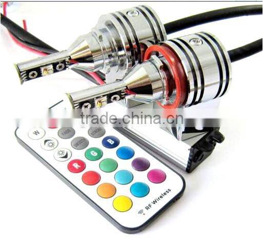 remote color change RGB LED Angel Eyes Marker For BMW