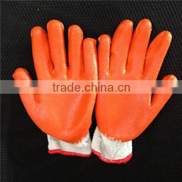 latex rubber coated gloves on synthetic shell