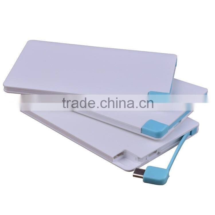 2016 High Quality Promotion Gift Portable Mobile Power Bank, Portable Mobile Power Bank 2500mah