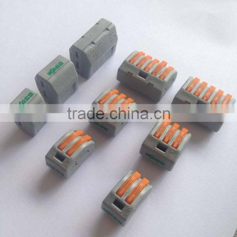 wago 222 series push in wireconnector terminal block with three conductor