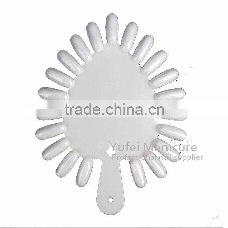 21 colors Nail art Polish Display with handle heart shape