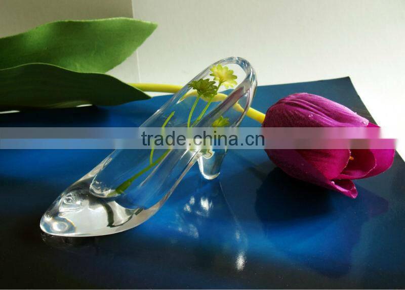 Exquisite Blue Women High Heel Shoes Crystal for wedding centerpiece decorationR-3018