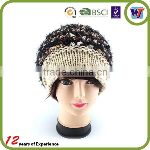 pom pom baggy knitted beanie,custom knitted cuff beanie hat,knit hat with ball top