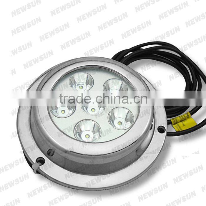 18w Stainless Steel LED Aquarium Light For Marine Use Pool Light For Barge
