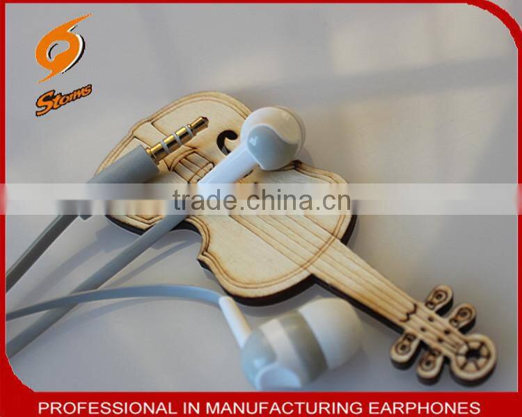 New Products Colorful Earphones With Mic,Flat Cable Earphone.