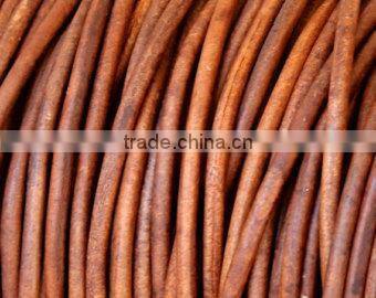 Plain Round Leather Cord From BORG EXPORT
