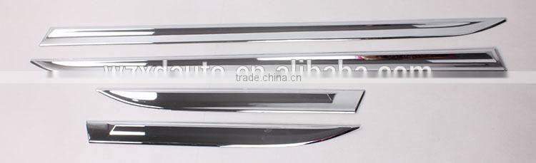 4pcs Side Door Body Molding Streamer Trim Cover SIDE MOULDING COVER FOR JEEP GRAND CHEROKEE 2014