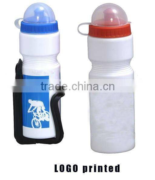 logo printed bicycle bottle with bottle holder