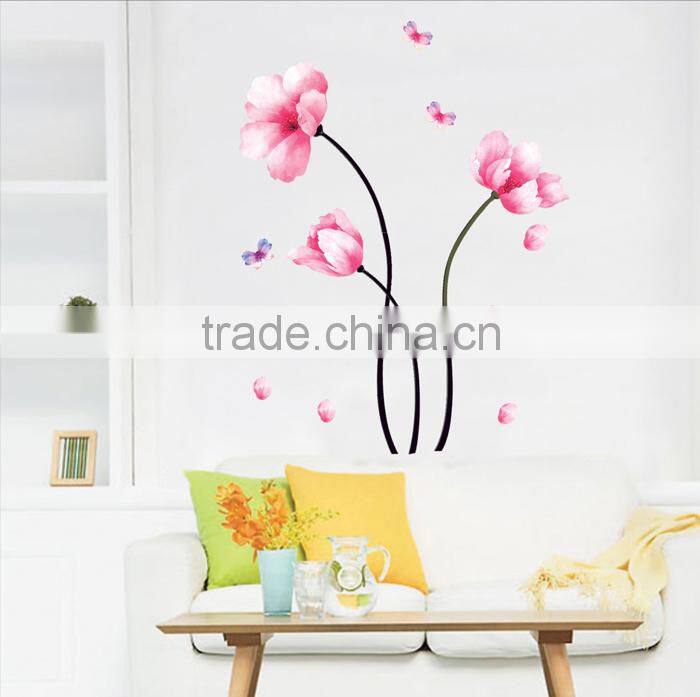 China Beautiful Vinly Lucky Flower Anti-mold Sticker