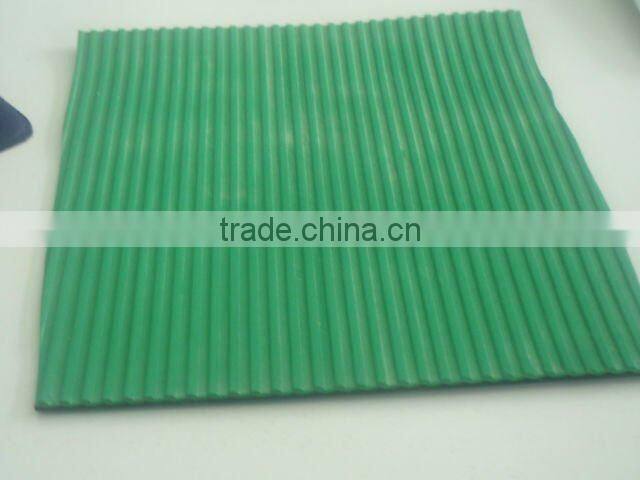 anti-slip fine ribbed/corrugated/stripe pattern surface rubber sheets/mats/rolls/flooring