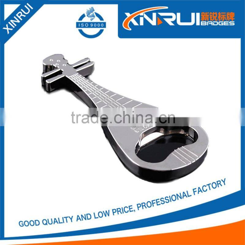 Hot sale Top quality bottle opener with custom metal guitar keychain