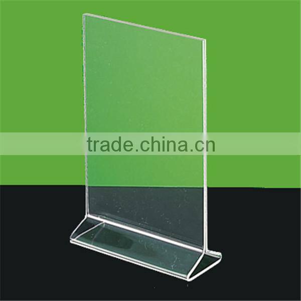 High transparent top acrylic tent card holder from China