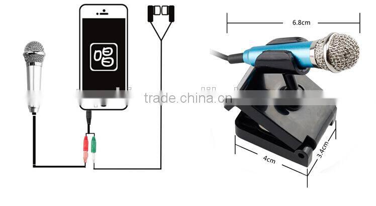 Microphone manufacturers hot selling mobile phone karaoke sing microphone mini mobile phone microphone
