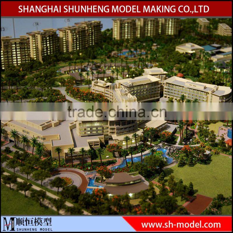 sea beach house building scale model for real estate exhibition