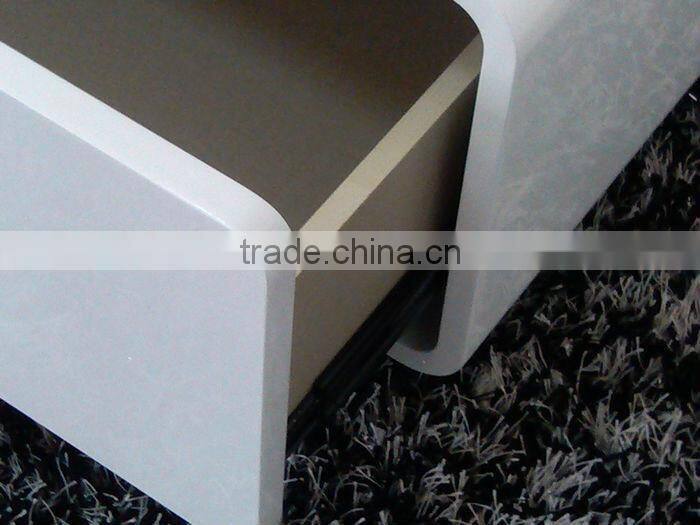 2014 high quality beatiful high glossy white tv stand