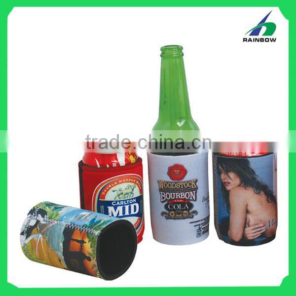 Single zip up neoprene beer cooler