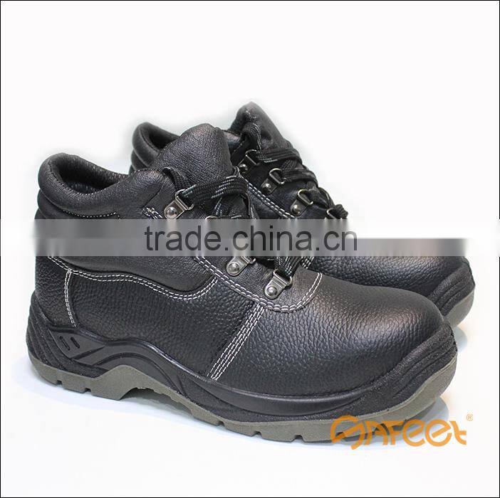 Guangzhou oil water resistant S1P working steel toe cap industrial men's safety boots and labour shoes for protection SA-1225