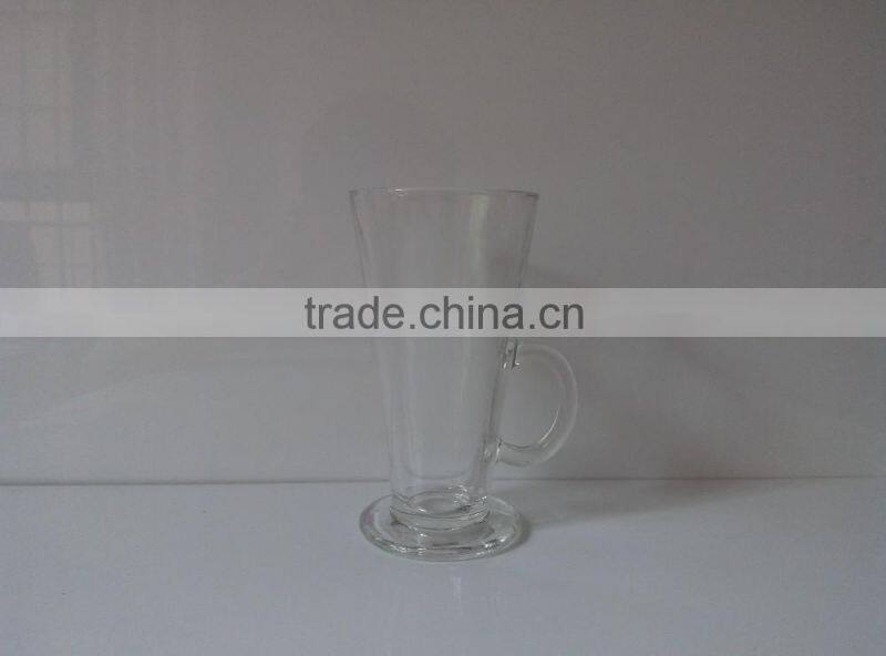 Europe hot selling cafe latte cup with handle