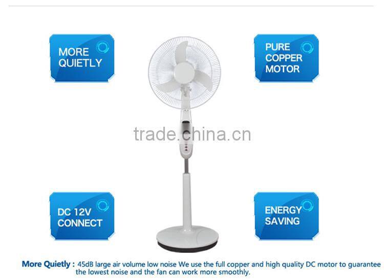 Carro Electrical 16inch 12v 15w pure copper dc motor 12v stand fan