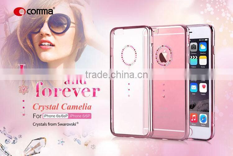 Comma New Electroplate Crystal Jewelry Series Phone Case for iPhone 6/6S Plus 5.5"