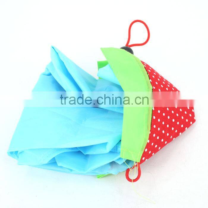 colorful strawberry foldable shopping bag
