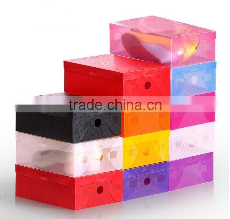 New style clear packing box for shoes custom made