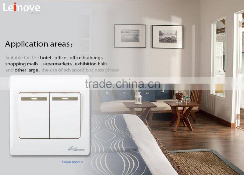 2015 new design 2 gang 1 way eletrical switch