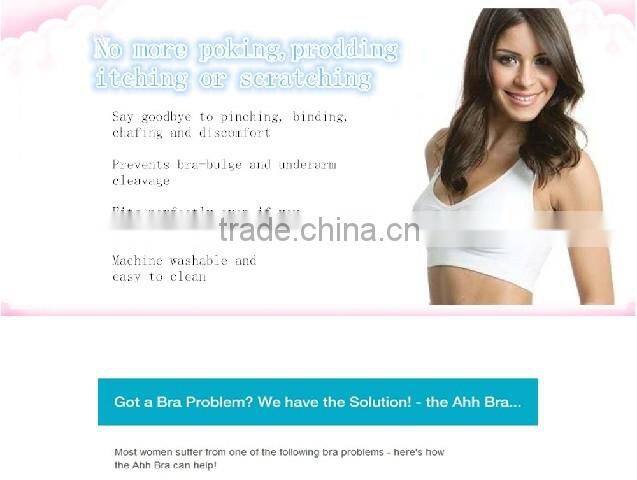 Ahh Bra,The original comfortable functional fashion Bra(Black)