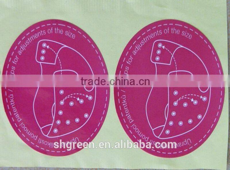 CMYK printing adhesive sticker for clothes