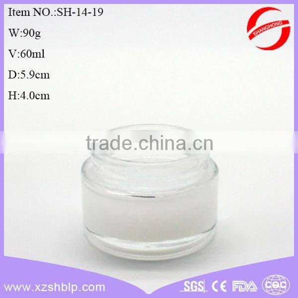 clean glass airless cosmetic glass bottle for girls