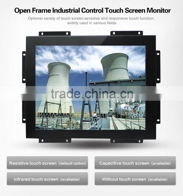 4:3 vga usb inputs general touch open frame 15inch touch screen monitor