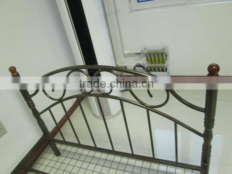 antique metal bed with modern design