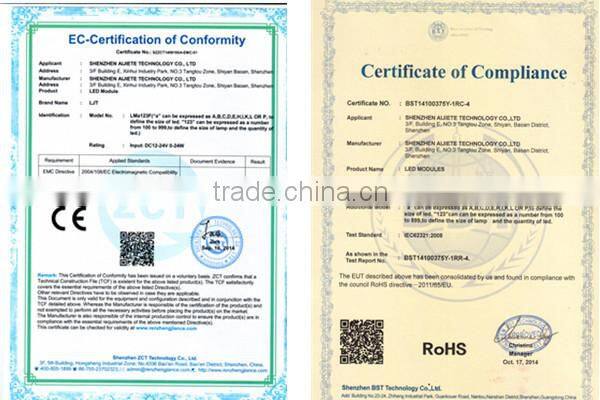 160degree 12v single led module light with lens