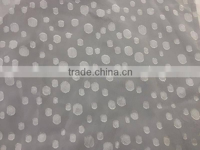 2014 new small dot 100%polyester grey fabric