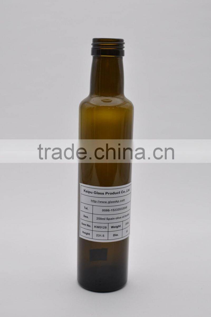 glass bottle oilve oil 250ml