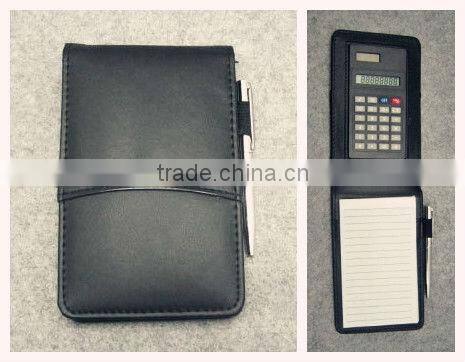 Pretty vertical pocket size leather note pad