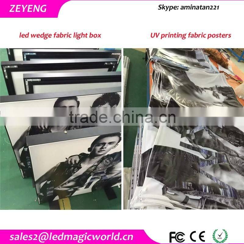 Branded clothing shops advertising lighted billboard Fashionable aluminum frame sign