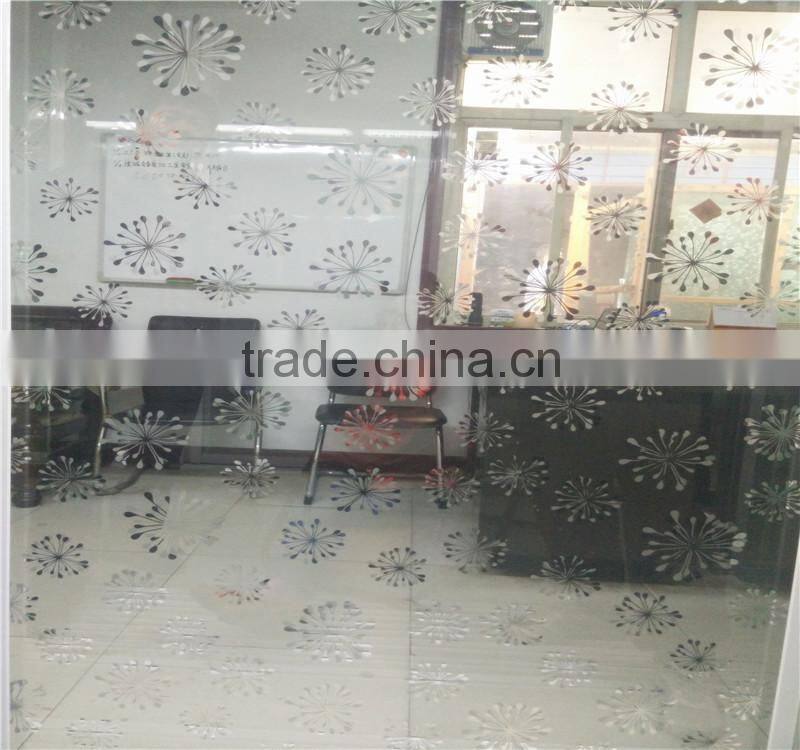 decorative door acid etching glass