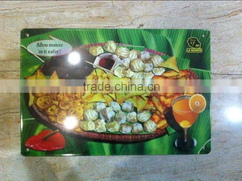 custom souvenir tourist tin signs